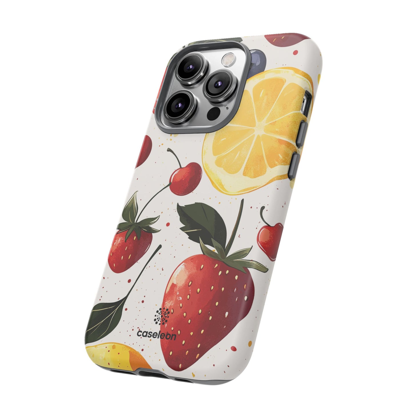 Fruit Pattern Tough Phone Case - Bright & Colorful Design