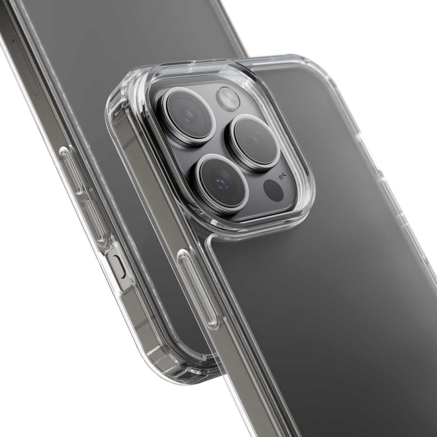 Clear Case - White Logo - Caseleon