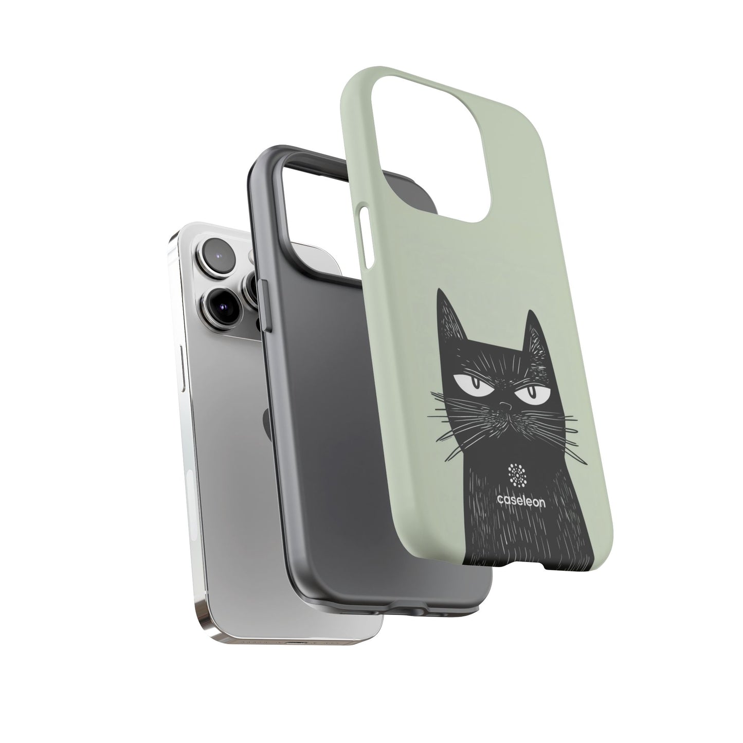 Whimsical Black Cat - Tough Case - Caseleon