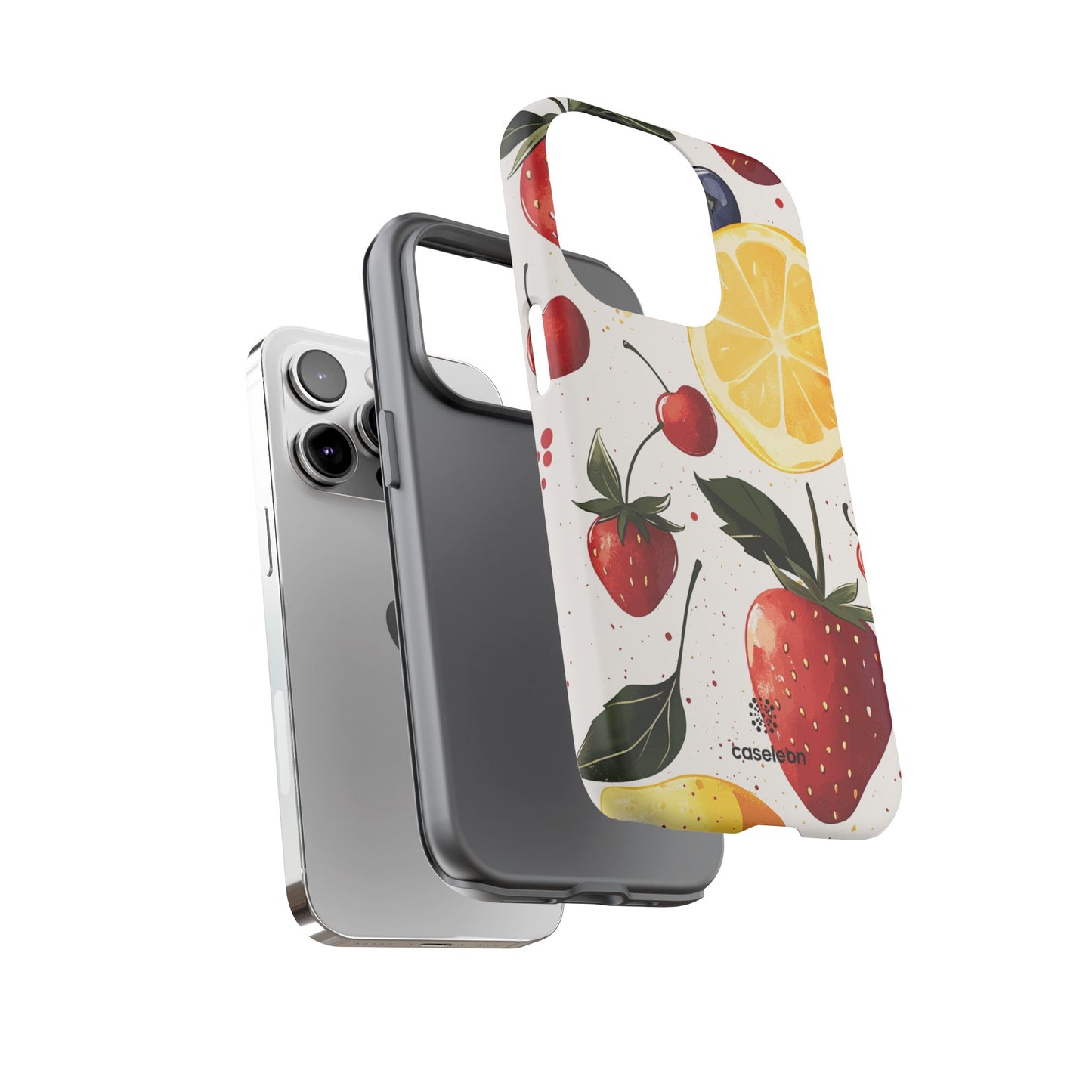 Fruit Pattern Tough Phone Case - Bright & Colorful Design