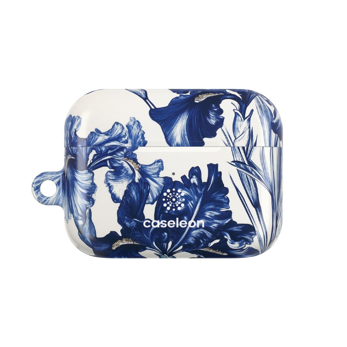 Floral AirPod Case - Elegant Irises Design for Music Lovers