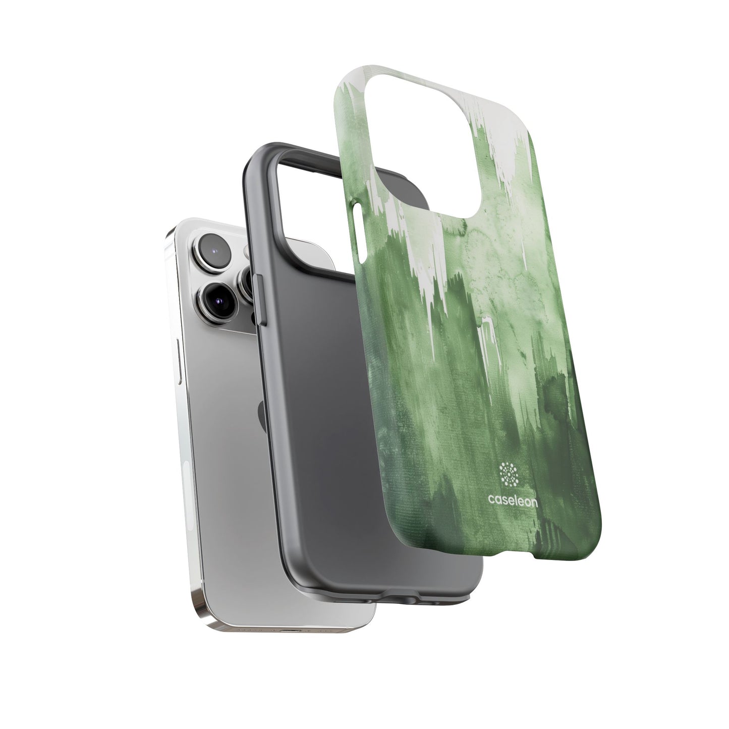 Green Watercolor – Tough Case - Caseleon