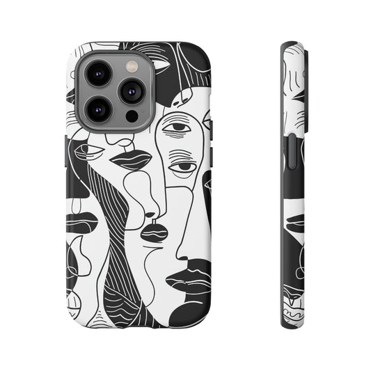 Artistic Phone Case - Abstract Face Design