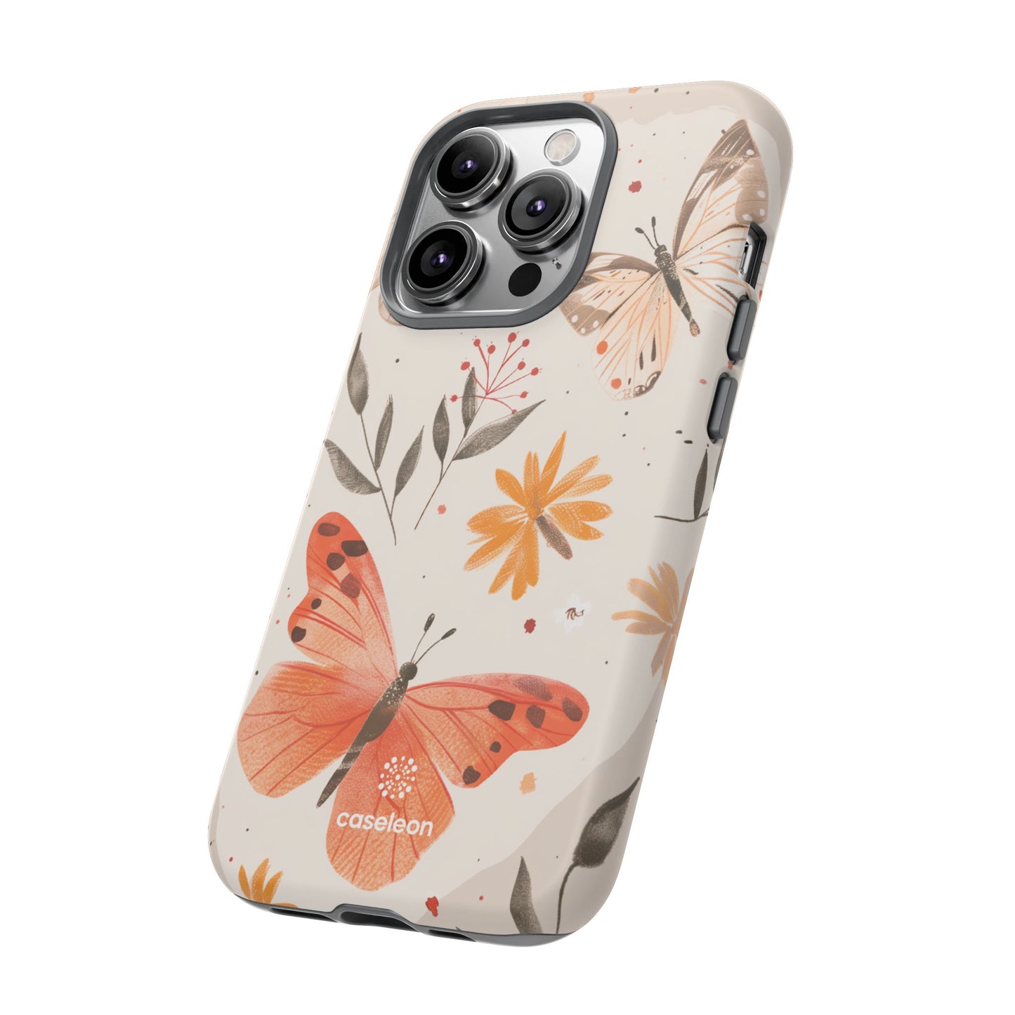 Butterfly Floral Phone Case - Tough & Stylish Protection