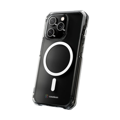 Magnetic Clear Case - Black Logo - Caseleon