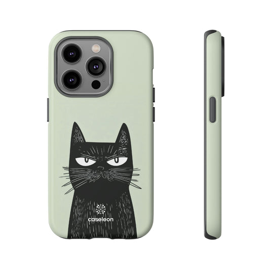 Whimsical Black Cat Phone Case - Tough & Stylish Protection