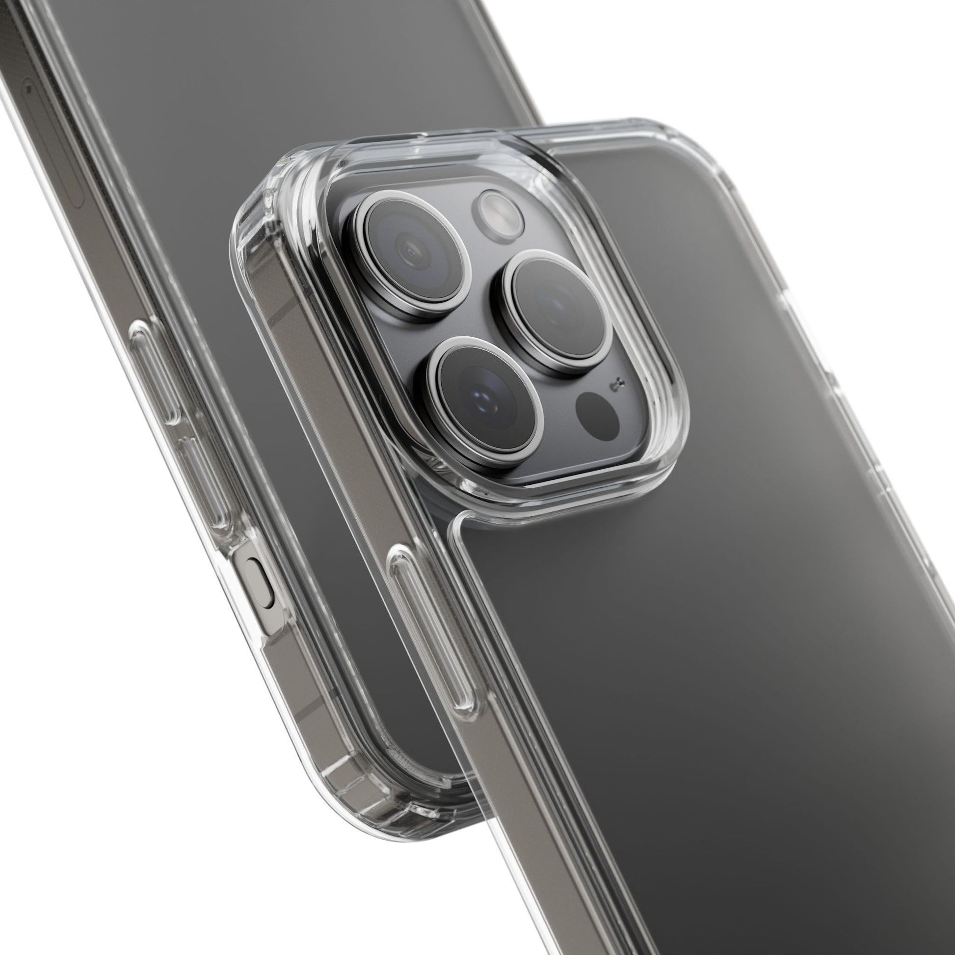 Clear Case - White Logo - Caseleon