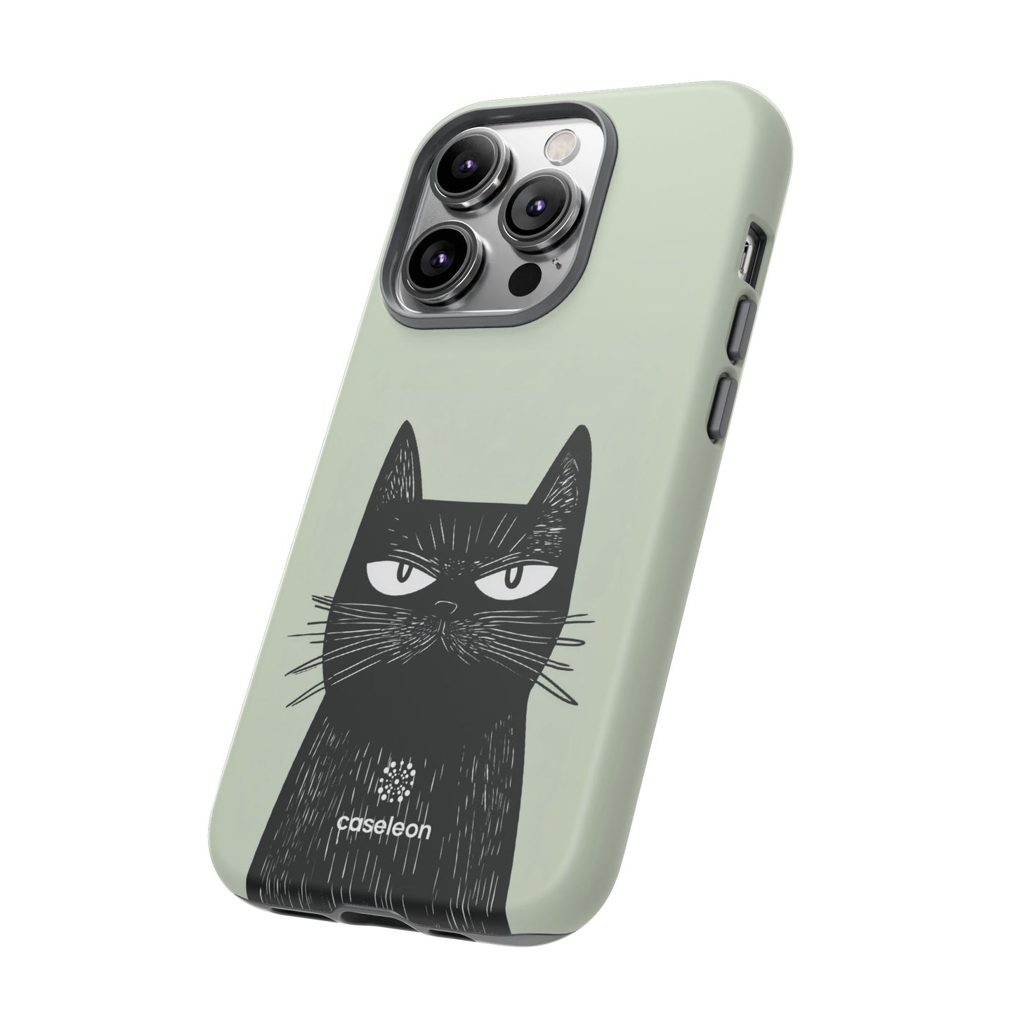 Whimsical Black Cat Phone Case - Tough & Stylish Protection