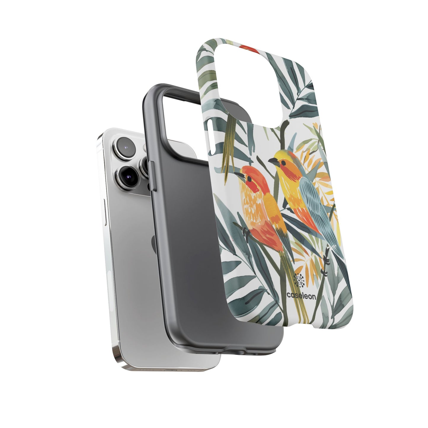 Tough Cases: Tropical Bird Phone Case for Nature Lovers