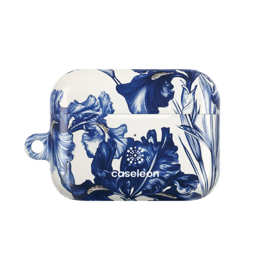 Floral AirPod Case - Elegant Irises Design for Music Lovers