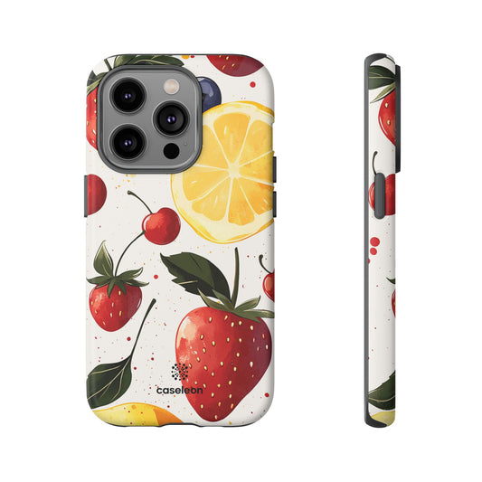 Fruit Pattern Tough Phone Case - Bright & Colorful Design